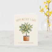 Happy Mother's Day Lemon Tree Kaart (Gele Bloem)