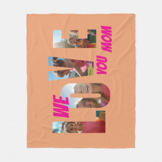 Happy Mother's Day Love Fleece Deken