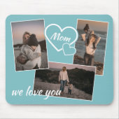 Happy Mothers Day Ma We houden van je foto's Muismat (Voorkant)