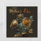 Happy Mothers day modern Holiday Kaart (Voorkant / Achterkant)