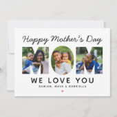Happy Mothers Day Moeder Custom Foto Collage Kaart (Voorkant)