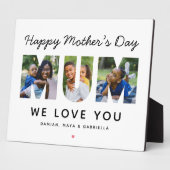Happy Mothers Day Mum Custom Fotocollage Fotoplaat (Zijkant)