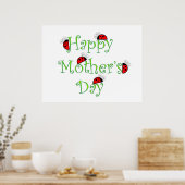 Happy Mothers Day Poster (Keuken)