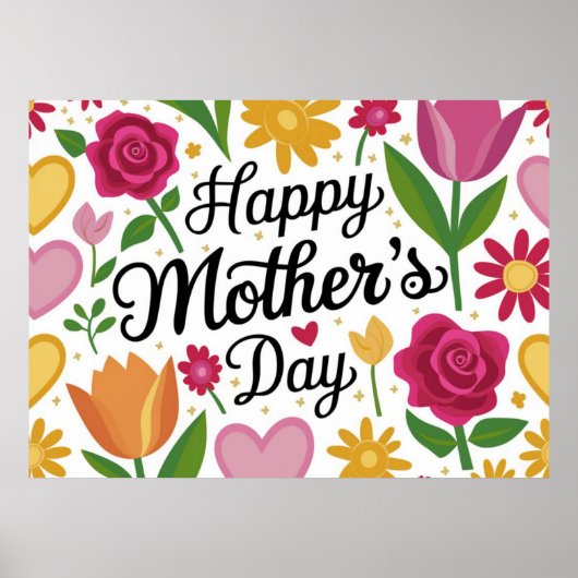Happy Mothers Day Poster (Voorkant)
