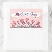 Happy Mother's Day Rechthoekige Sticker (Tas)