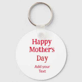 Happy mother's day red add text simple minimal mom sleutelhanger
