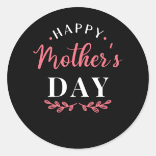 Happy Mothers Day Ronde Sticker