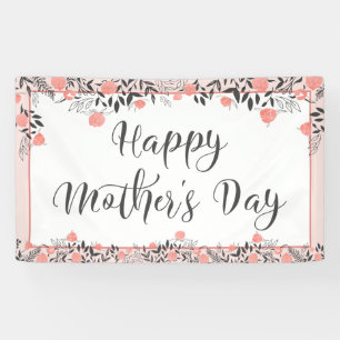 HAPPY MOTHERS DAY Roos Gold Blush Floral Spandoek