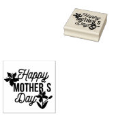 Happy Mothers Day Rubberstempel (Gestempeld)