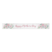 Happy Mothers Day Script Roze Peony Floral Sprays Lint (Voorkant)