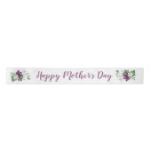 Happy Mothers Day Script w Wild Roos Bloemen Spray Lint (Voorkant)