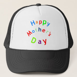 Happy Mothers Day Text Trucker Pet