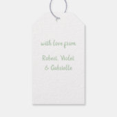 Happy Mothers Day Wild Roos Floral | Wit Cadeaulabel (Achterkant)