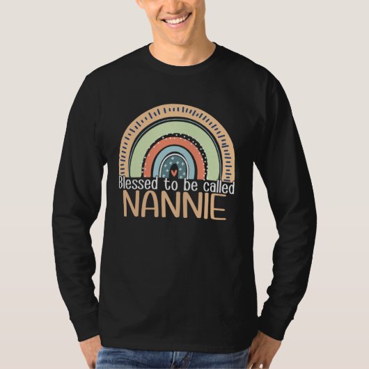 Happy Mothers Day Women Blessed To Be Called Nanni T-shirt (Voorkant)