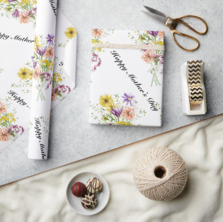 Happy Mothers day Wrapping Paper Cadeaupapier