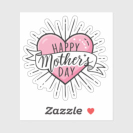Happy Mothersday hart sticker