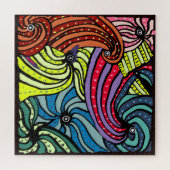 Happy Motion Graphic Swirls Legpuzzel (Horizontaal)