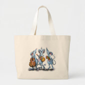 Happy Mouse Music Band Fun Canvas tas (Voorkant)