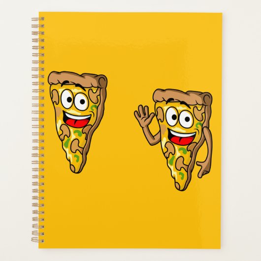 Happy Mushroom Pizza Slices Planner (Voorkant)