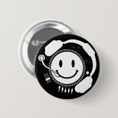 Happy_Music Ronde Button 5,7 Cm (Voorkant /achterkant)