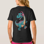 “Happy Musical Dinosaur Cartoon T-Shirt – Kids Fun (Dos)