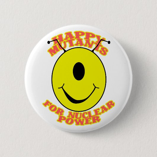 Happy Mutants for Nuclear Power Button (Voorkant)
