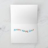 Happy Name Dagkaart met leuke beren Kaart (Binnen)