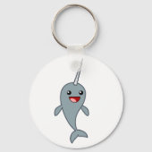 Happy Narwhal Sleutelhanger (Voorkant)