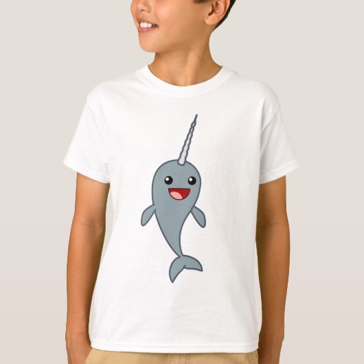Happy Narwhal T-shirt (Voorkant)