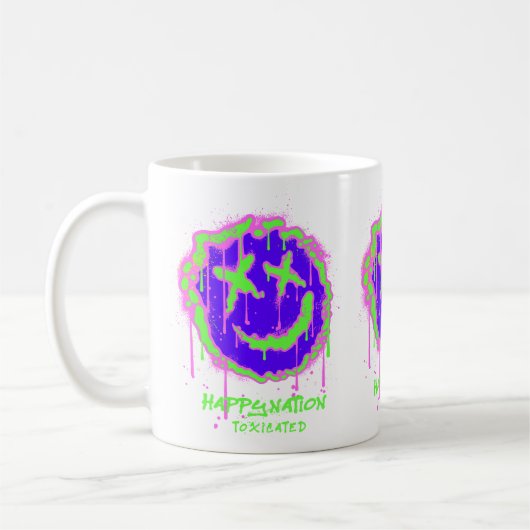 Happy Nation Toxified Mug - Bold Statement Design (Gauche)