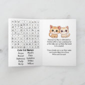 Happy National Cat Day | October 29th Kaart (Binnen)