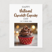 Happy National Chocolate Cupcake Day Kaart (Voorkant)