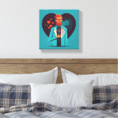 Happy National Doctor Day - Canvas Afdruk (Insitu (Slaapkamer))