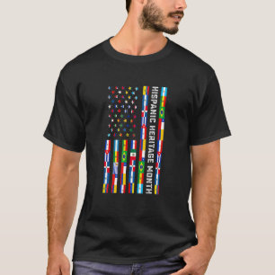 Happy National Hispanic Heritage Maandag vieren T-shirt