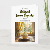 Happy National Lemon Cupcake Day | December 15th Kaart (Voorkant)