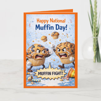 Happy National Muffin Day Greeting Card, Feb 20th Kaart