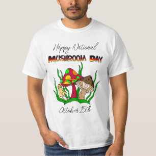 Happy National Mushroom Day 15 oktober T-shirt