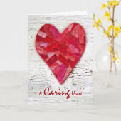 Happy National Nurses Week, gestikte stof hart Kaart (Gele Bloem)