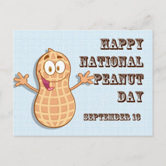 Happy National Peanut Day 13 september Briefkaart