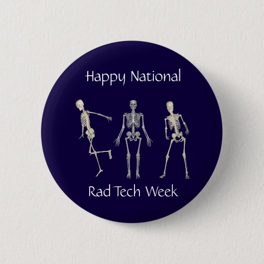 Happy National Rad Tech Week Ronde Button 5,7 Cm (Voorkant)