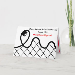 Happy National Roller Onderzetter Day - 16 augustu Kaart