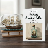 Happy National Ships in Bottles Day (4 oktober) Kaart