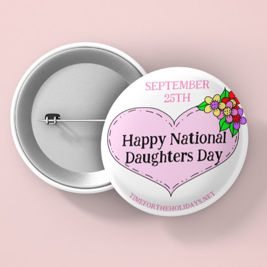 Happy National Sisters Day - 25 september Ronde Button 5,7 Cm