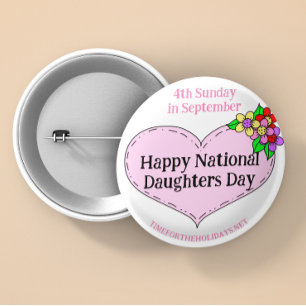 Happy National Sisters Day Ronde Button 5,7 Cm
