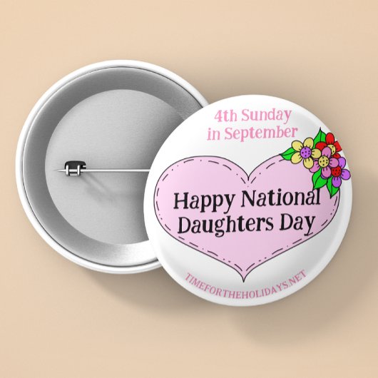Happy National Sisters Day Ronde Button 5,7 Cm