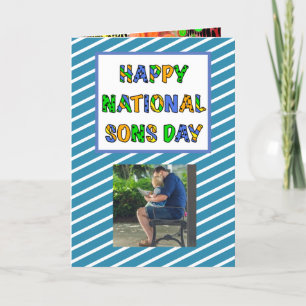 Happy National Sons Day 28e kaart september
