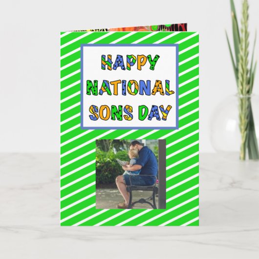 Happy National Sons Day | 28e kaart september (Voorkant)