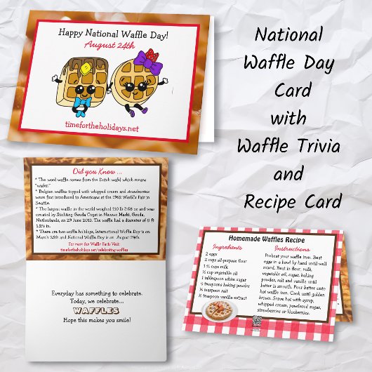 Happy National Waffle Day + Recept Kaart