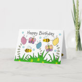 Happy Natuur Birthday Kaart (Voorkant)