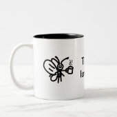 Happy neighbors tweekleurige koffiemok (Links)